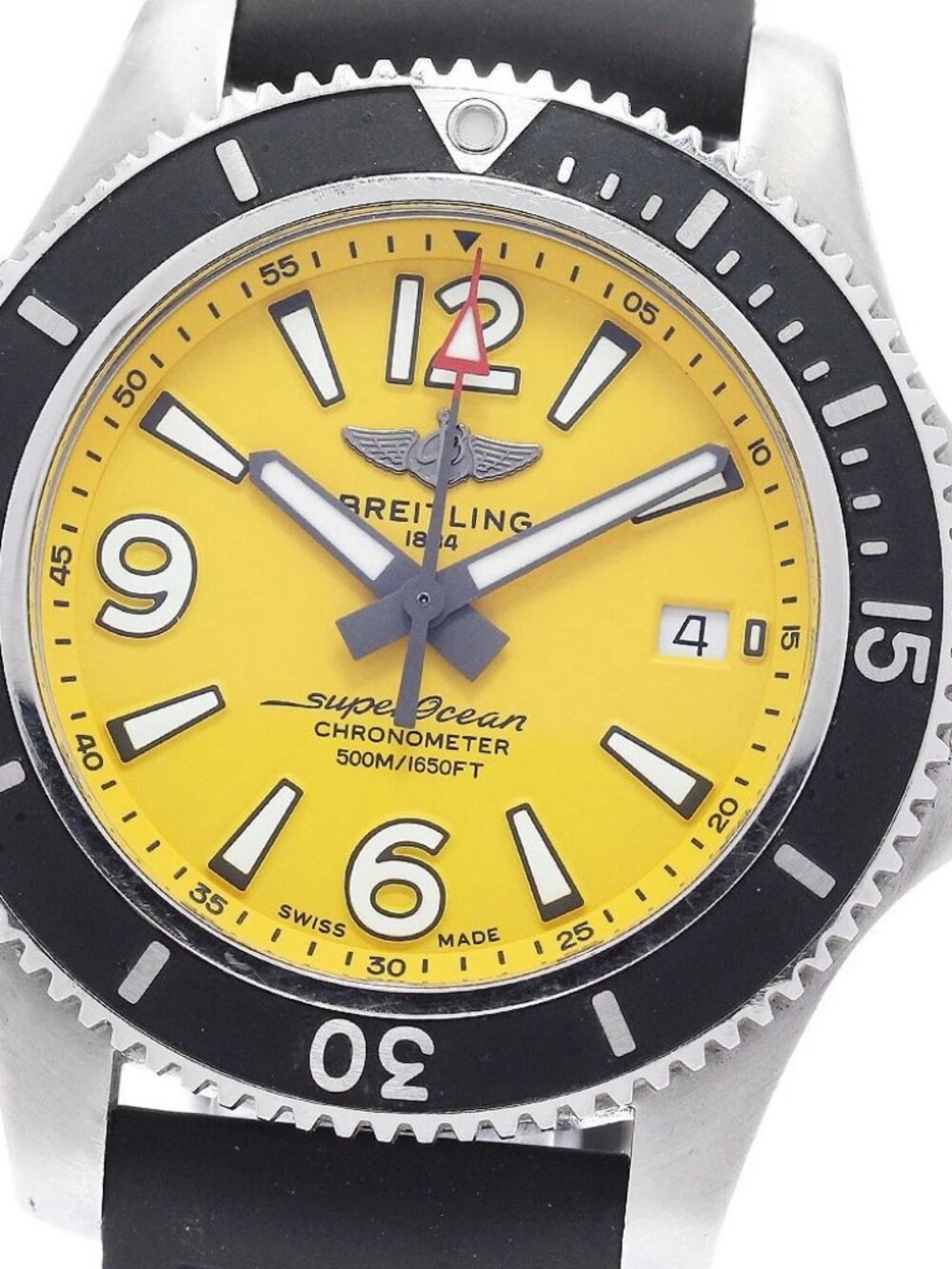 BREITLING Super Ocean 42 A17366 Date yellow Dial Automatic Men's Watch